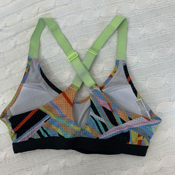 Victoria’s Secret VSX crisscross sports bra 32b bright bold colors - Picture 2 of 4